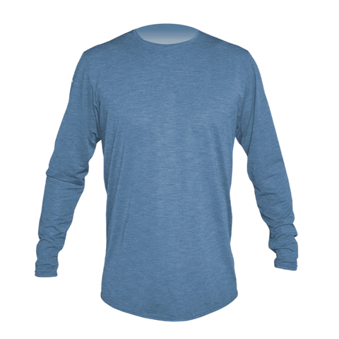 Anetik Low Pro Tech Long Sleeve Shirt - Bahama Heathered