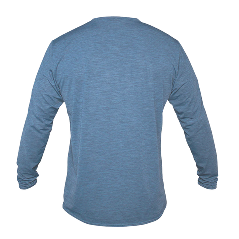 Anetik Low Pro Tech Long Sleeve Shirt - Bahama Heathered