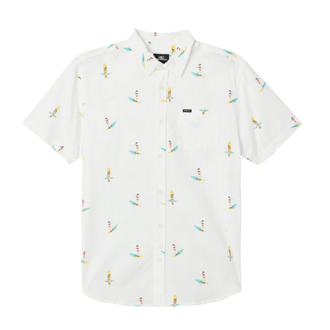 O'Neill Oasis Eco Short Sleeve Button Down Shirt - White
