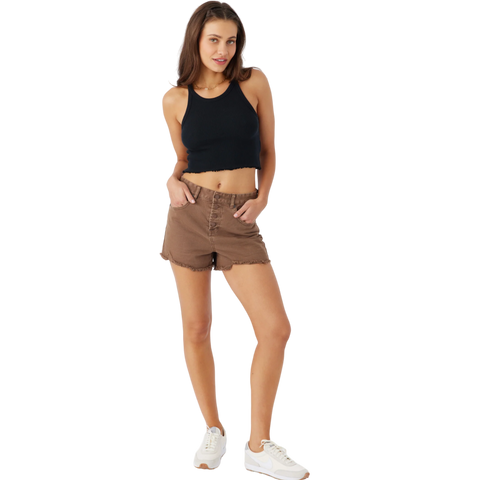 O'Neill Samira Denim Shorts - Brown Sugar