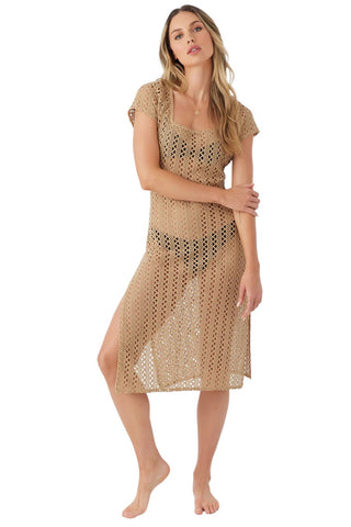 O'Neill Nina Midi Crochet Cover-up Dress - Nomad