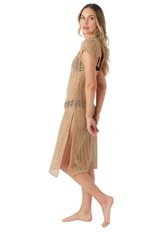 O'Neill Nina Midi Crochet Cover-up Dress - Nomad