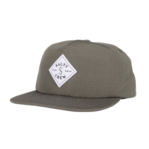 Salty Crew Tippet Rip 5 Panel Hat - Olive