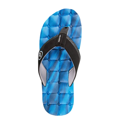 Volcom Boys Recliner Sandals - Marina Blue