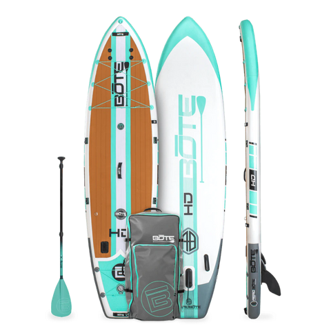 Bote Aero HD Inflatable Paddleboard - Full Trax Seafoam