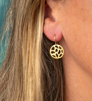 Embella Pacific Island Drop Earrings - Gold