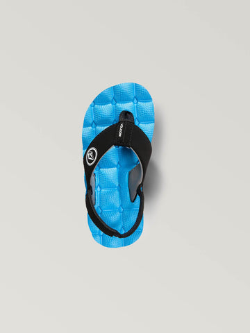 Volcom Boys Recliner Sandals - Marina Blue
