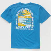 Salty Crew Boys Paradiso Tee - Blue Heather