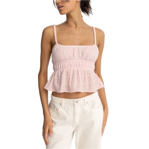 Rhythm Babydoll Tank Top - Pink