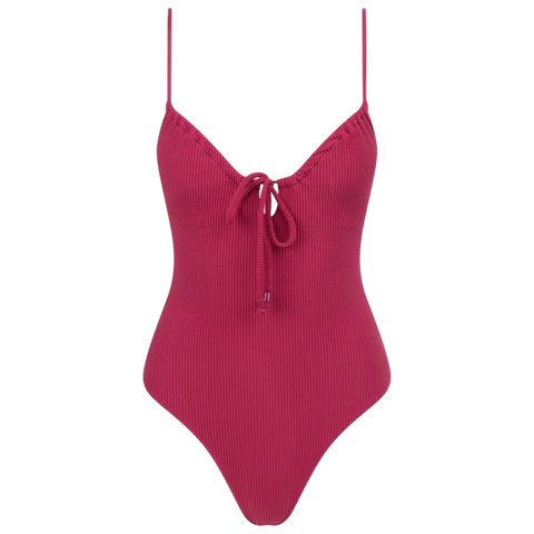 Rhythm Isla Rib Tie Front One Piece