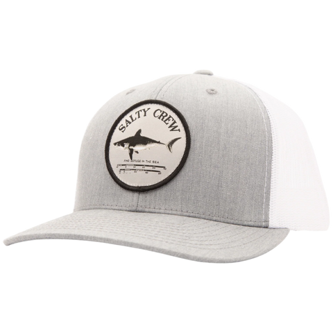 Salty Crew Bruce Retro Trucker Hat - Heather Grey/White