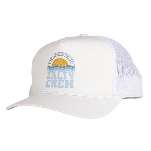 Salty Crew Sundown Trucker Hat - White