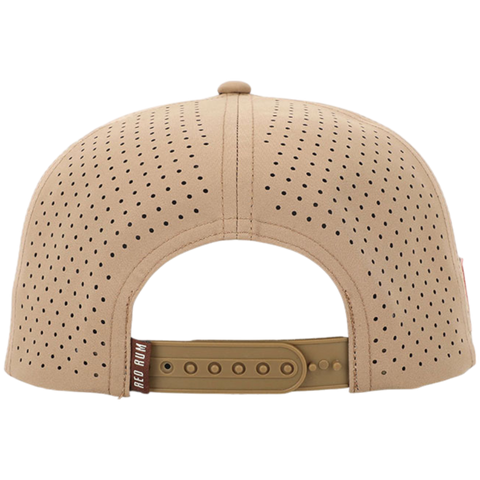 Red Rum Laser Cut Mesh Snapback Hat – Crab/Brown