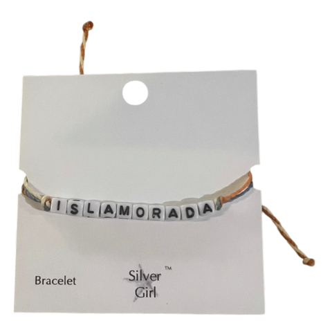 Silver Girl String Word Bracelet