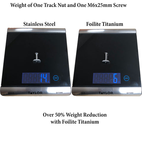 Foilite M6 Titanium Foil Hardware Set