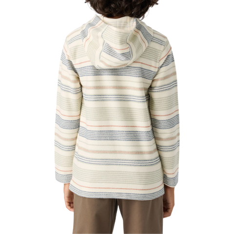 Bavaro Boys Stripe Poncho Pullover - Cream