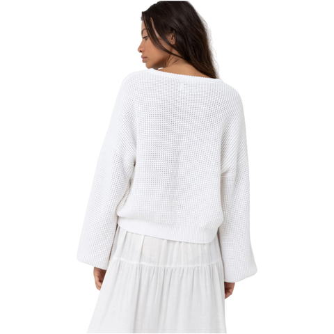 Rhythm Classic Knit Jumper - White