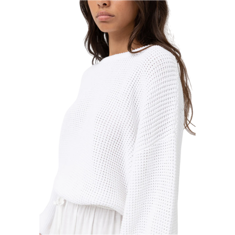 Rhythm Classic Knit Jumper - White