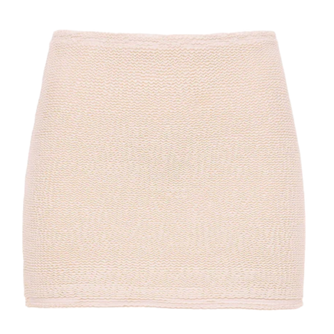 Montce Crema Scrunch Micro Skirt