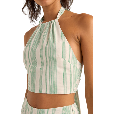 Rhythm Dinero Stripe Halter Top