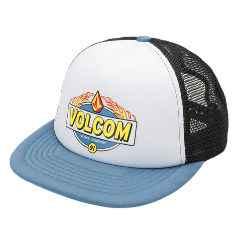 Volcom Boys Hot Cheese Trucker Hat - Blue Bird