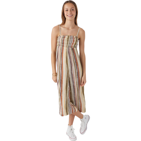 O'Neill Girls Margie Neptune Striped Romper