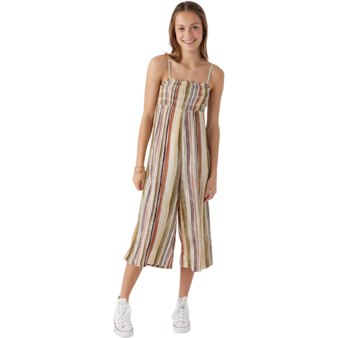 O'Neill Girls Margie Neptune Striped Romper