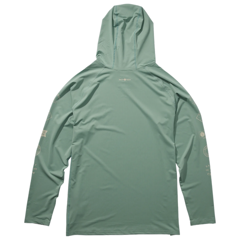 Salty Crew Palomar Perforated Hooded Shirt - Mackerel