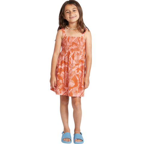 Volcom Girls Off Tropic Dress - Burnt Sienna