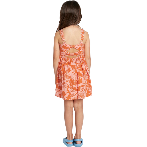 Volcom Girls Off Tropic Dress - Burnt Sienna