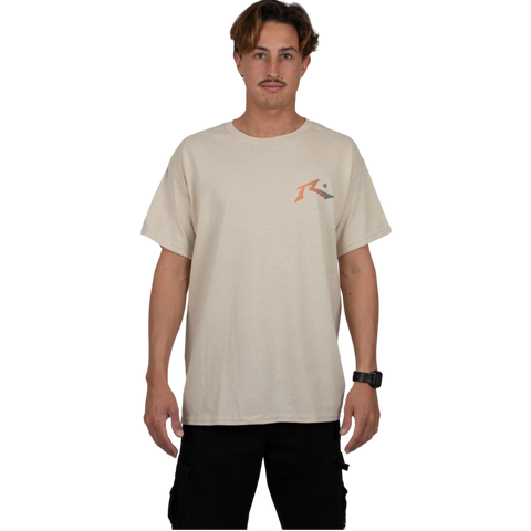 Rusty Ripple Short Sleeve Tee - Sand