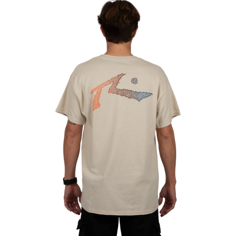 Rusty Ripple Short Sleeve Tee - Sand