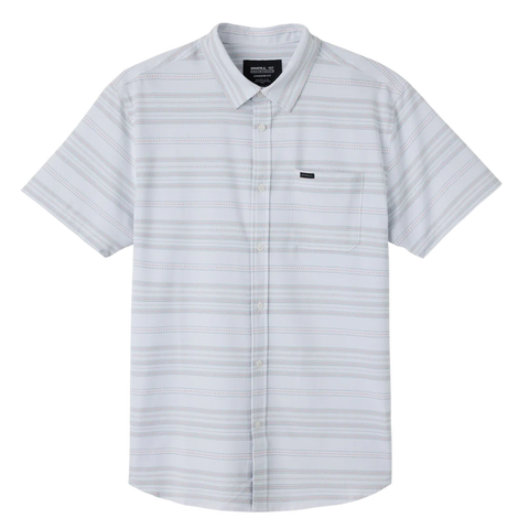 O'Neill Trvlr UPF Traverse Stripe Button Down - Fog