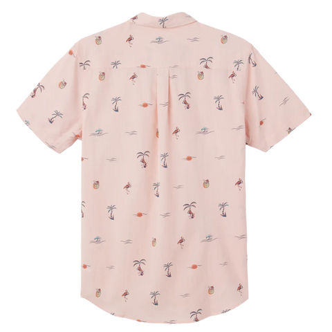 O'Neill Oasis Eco Short Sleeve Button Down Shirt - LT Rose