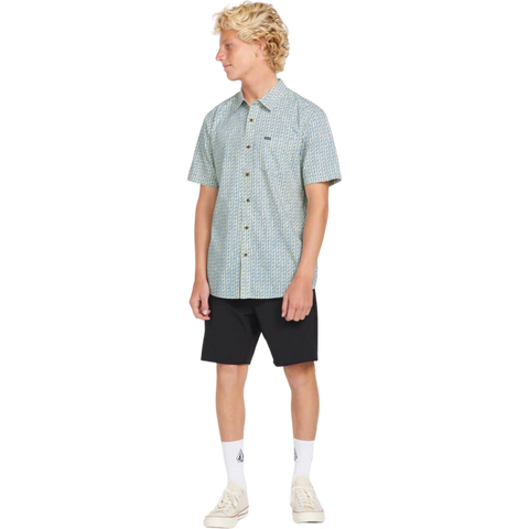 Volcom Scaler Woven Button Down - Dirty White