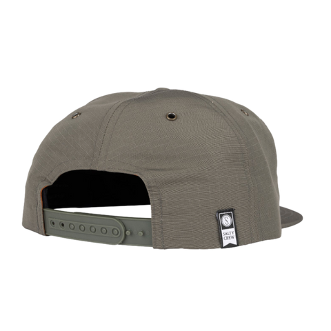 Salty Crew Tippet Rip 5 Panel Hat - Olive