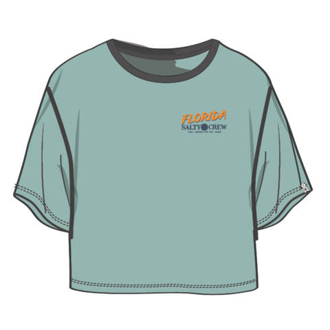 Salty Crew Florida Peli Tee - Dusty Turquoise