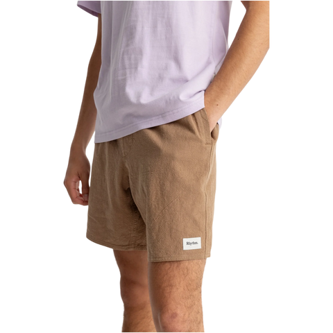 Rhythm Classic Linen Jam Shorts - Cedar