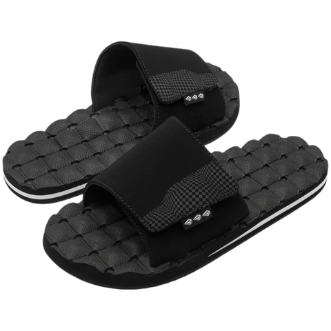 Volcom Recliner Slide - Black and White