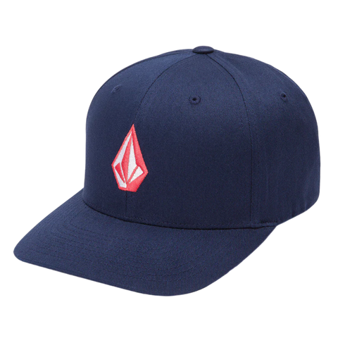 Volcom Boys Full Stone Flexfit Hat - Navy Combo