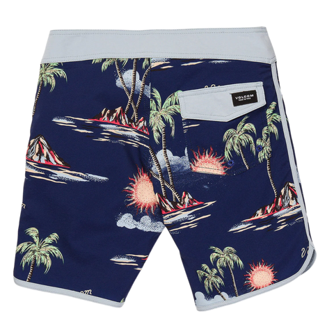 Volcom Boys Isle Hoppa Scallop Boardshorts - Niagra