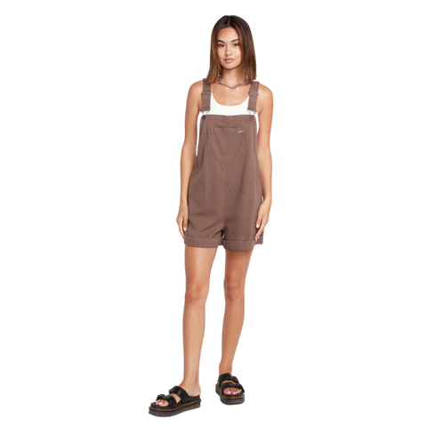 Volcom Strutin Stone Romper - Slate Grey