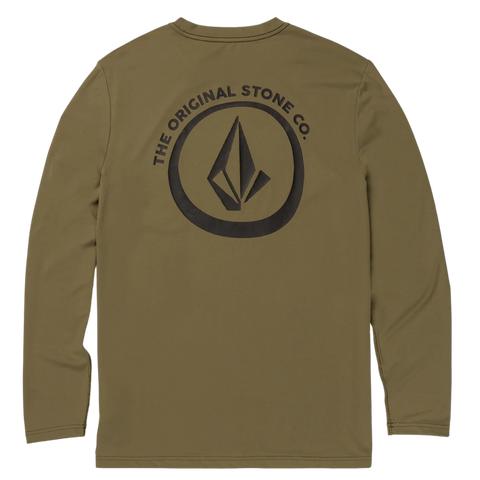 Volcom Taunt Long Sleeve UPF 50 Rashguard - Military