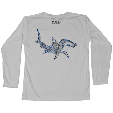 Mang Toddler Long Sleeve Performance Shirt - Hammerhead Shark