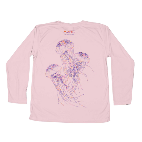 Mang Girls Long Sleeve Performance Shirt - Pink