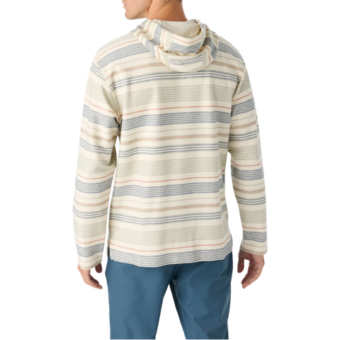 Bavaro Stripe Poncho Pullover - Cream