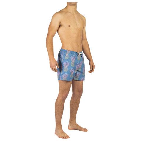 BN3TH Agua Volley 2N1 5" Swim Short - Grande Pineapple Fade Fog