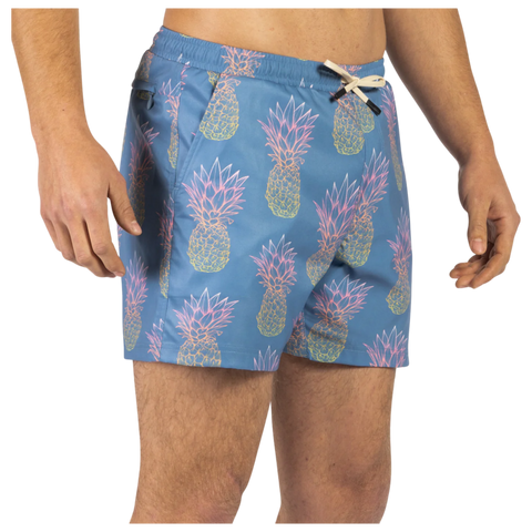 BN3TH Agua Volley 2N1 5" Swim Short - Grande Pineapple Fade Fog