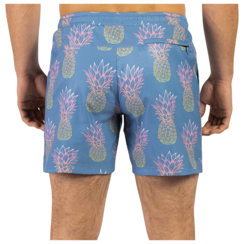 BN3TH Agua Volley 2N1 5" Swim Short - Grande Pineapple Fade Fog