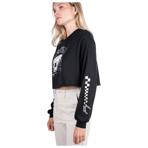 Jetty Crush Cropped Long Sleeve Tee